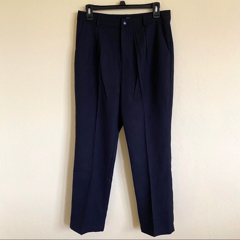 Alpha and Omega High Waist Cropped Pants Black
